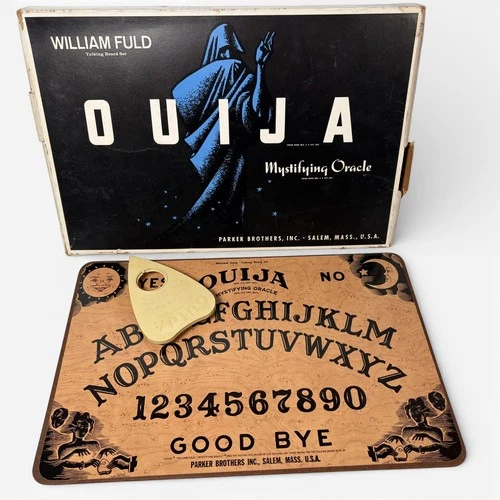 Vintage WILLIAM FULD Ouija Board Mystifying Oracle Talking Board Parker Brothers
