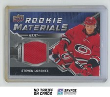 2020-21 Upper Deck Rookie Materials Steven Lorentz #RM-SL Carolina Hurricanes
