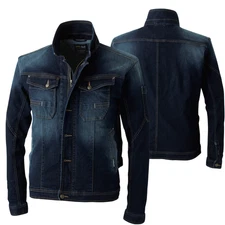 SOWA 5883 Denim Work Jacket 10oz Long Sleeve Blouson Men's