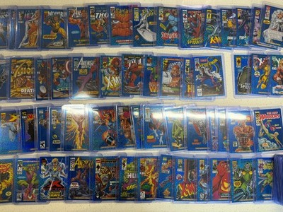 2024 Marvel Masterpieces  92 Platinum Blue Traxx variant Set (1-100) Spider-man