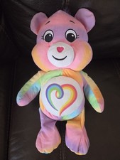 Care Bears Plush Rainbow Heart 14" Stuffed Animal Toy Togetherness Bear