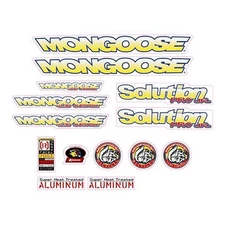 Mongoose - 1996 Solution Pro JR Decal set - old school bmx
