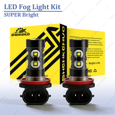 For Honda CRV CR-V 2007-2014 LED Fog Lights Bulb 6000K White High Power 50W Lamp