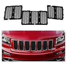 Front Grille Inserts Mesh Honeycomb for Jeep Grand Cherokee 2014-2016 Black