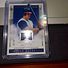 2025 PANINI BOYS OF SUMMER #PM-JT JIM THOME JERSEY RELIC 63/99 - CLEVELAND
