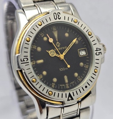 Candino Diver 100M Black DIal Quartz Men s Watch