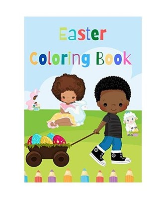 Easter Coloring Book: Lovely spring coloring pages for kids from 3 to 8, Delali,
