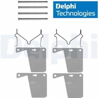 Delphi LX0028 ZubehöRsatz FüR Scheibenbremsbelag ZubehöRsatz Bremsbelag