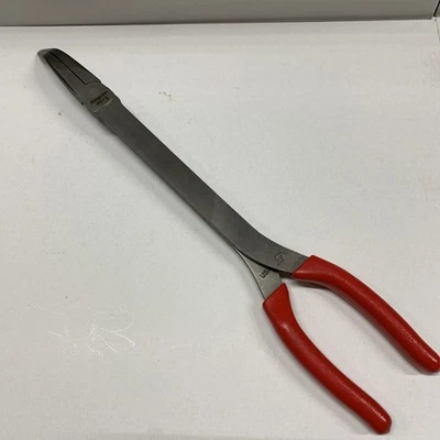 Snap On Tools 415CF RED 15” Long-Neck 35° Bent Talon Grip Needle Nose Pliers NEW - Imagen 1 de 4