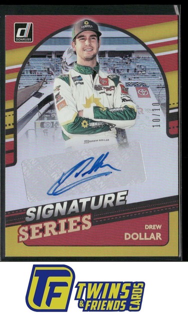 2022 Donruss #SS-DD Drew Dollar Signature Series Gold /10 Auto