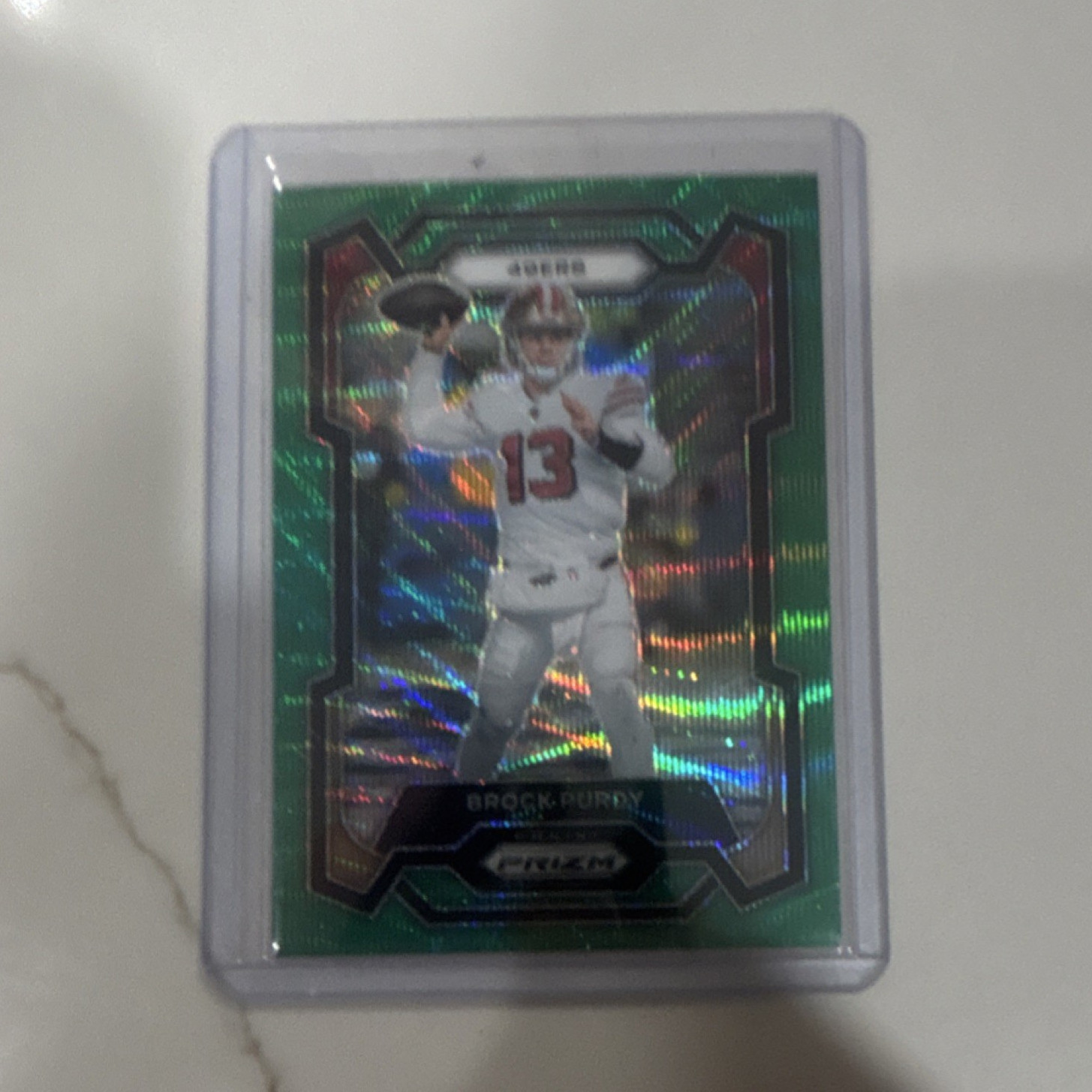 Panini 2023 Prizm Brock Purdy San Francisco 49ers #266 Green Prizm