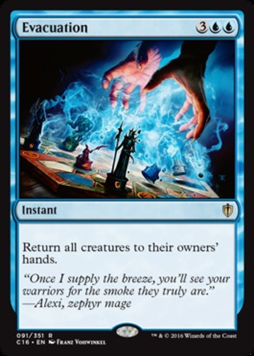 1x Evacuation NM-Mint, English Commander 2016 MTG Magic