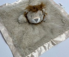Cloud Island Target Tan Brown Satin Lion Plush Baby Toy Security Blanket FLAW