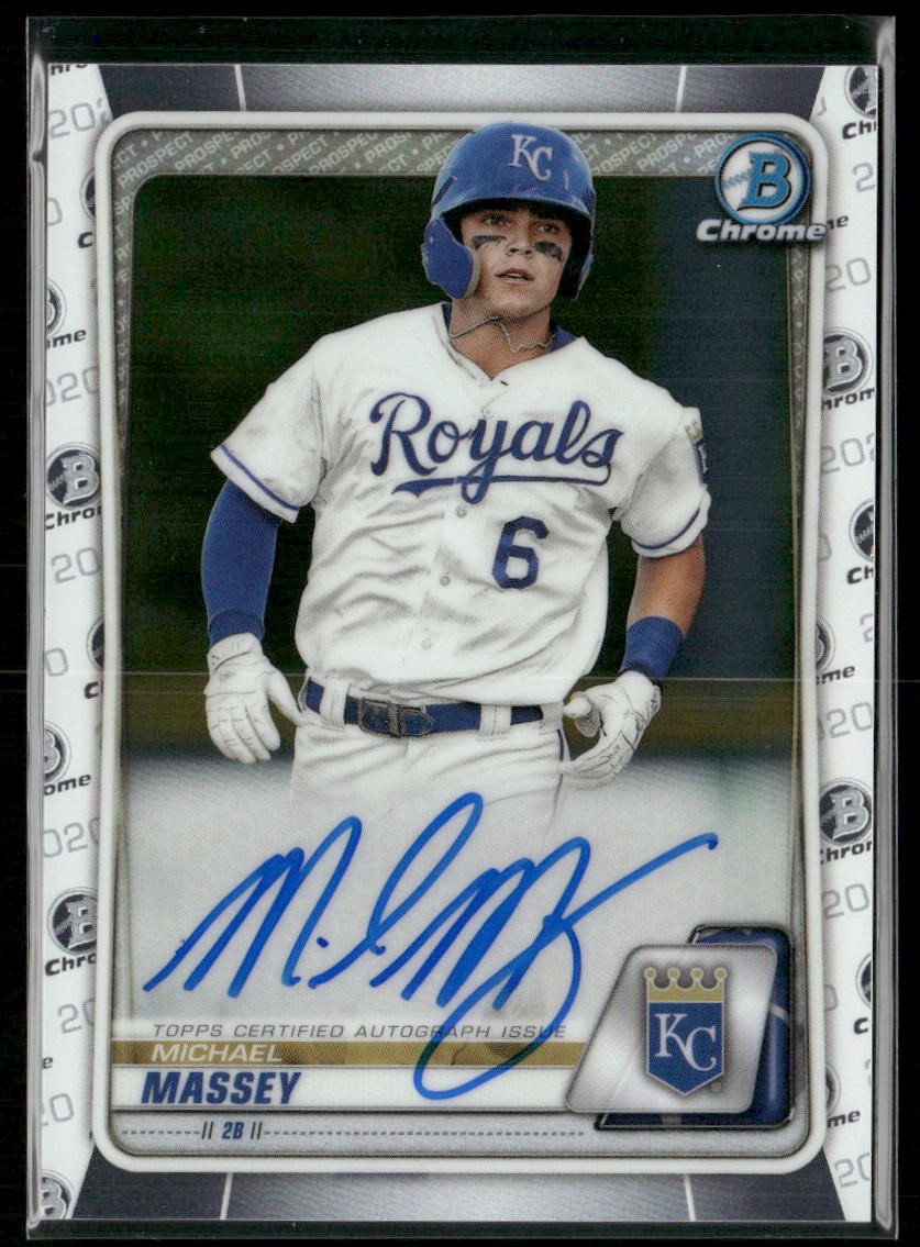 2020 Bowman Chrome #CPA-MM Michael Massey Prospect Autographs