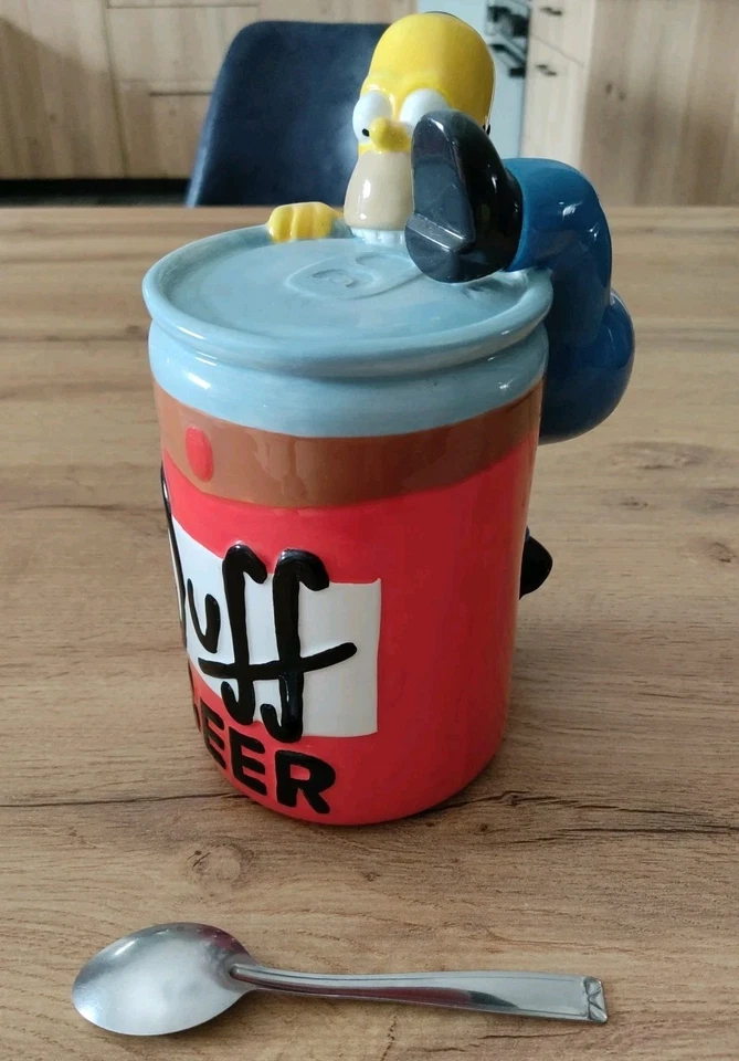 Tirelire Porcelaine / Homer Simpson / Beer / 1998 / Fox - Photo 1/4