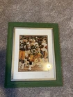 Green Bay Packers Original Autographed Framed Football Photo