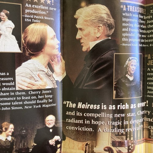 Volantino/Mailer carta tre pannelli The Heiress 9X4” Broadway Revival Cherry Jones - Foto 2 di 3
