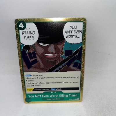 You Ain't Even Worth Killing Time!! OP06-039 Wings of the Captain One Piece Foil