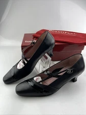 BeautiFeel Julie Mary Jane Pumps EU 37 US 6.5 Black Kitten Heels Comfort Shoes
