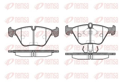 Bremsbelagsatz Scheibenbremse REMSA 0270.15 für E34 BMW E39 5er Touring 520 523