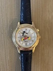 Seiko Kinetic Disney Mickey Mouse Watch - Vintage, Working, Leather Strap