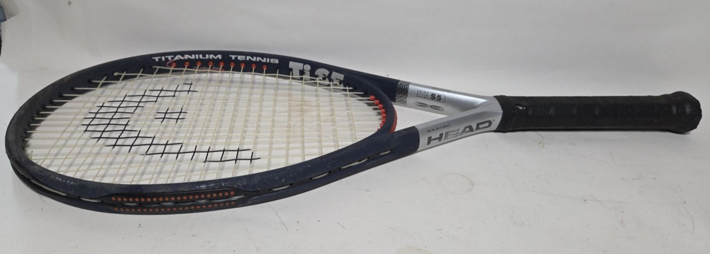 HEAD Ti.S5 XtraLong Tennis Racquet Comfort Zone Titanium Racket Grip Size 4 1/2"
