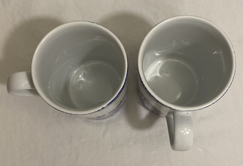 Royal Cuthbertson Blue Willow Pattern Coffee Mug/Cup White & Blue 4.75” VINTAGE - Picture 11 of 12