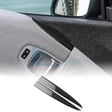 Car Door Decorative Strip Stickers For BMW i3 2013-2022 Black Real Carbon Fiber