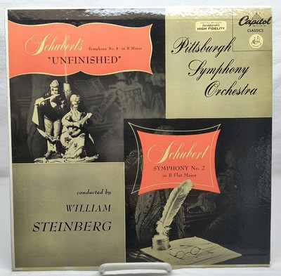 Schubert - Symphony No. 8 & 2 - Steinberg (P8162, 1960) Vinyl Record LP