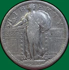 1917-S Type 1 Standing Liberty Quarter Fine F Coin #35739