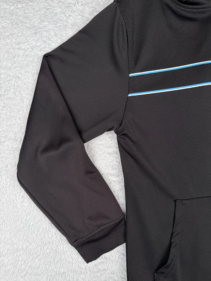 Suéter Santa Cruz Mujer Pequeño Negro Sudadera con Capucha 100% Poliéster Bolsillo Mano Logo Foto 3 de 4