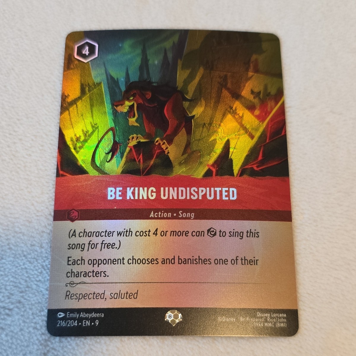 lorcana scar card Lorcana - Scar (Shameless Firebrand) - 123/204 - Rare
