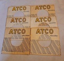45 RPM 7" RECORD SLEEVES CO. SLEEVE 6 PACK SEE PHOTOS ATCO Records SLV307