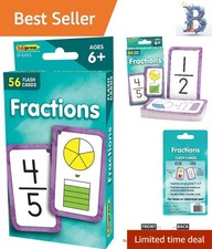 Durable Fractions Flash Cards for Learning - Perfect for Elementary Students