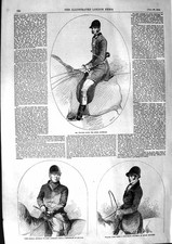 Old Antique Print 1855 William Davis Royal Huntsmen Morgan Long Lonsdale 19th