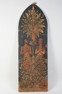 Q85R24 Metal Picture Adam and Eve in Paradise