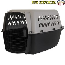 Hard-Side Pet Kennel Durable Plastic Dog Carrier Travel Crate W/ Ventilation New