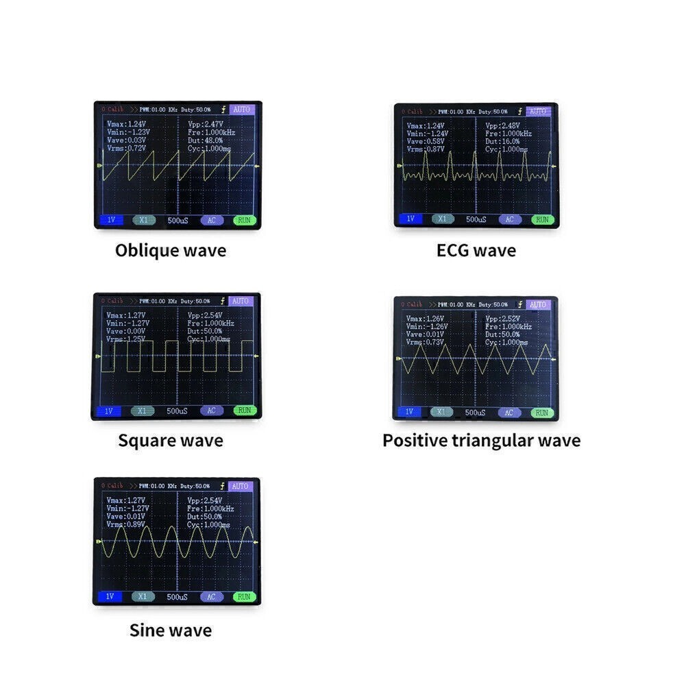 Assembled DSO150 Digital Oscilloscope 2.4" LCD Display With Case Test Clip Power
