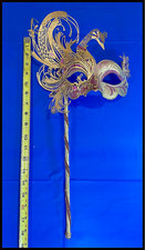 Masquerade Mask - Mardi Gras Party - Venetian Style - Womens - Metal - Italy