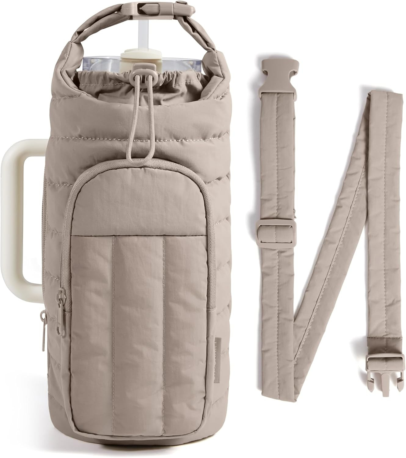 Water Bottle Holder Bag Crossbody Sling Purse for Women Gym Outdoor Travel