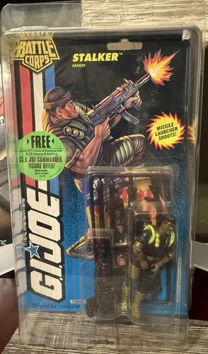 GI Joe 1993 Stalker Battle Corps with MOC Masters Case MOC