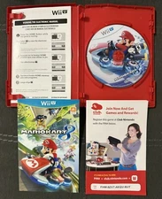Mario Kart 8 (Nintendo Wii U, 2014) Complete In Box CIB - Great Disc - Bent Case