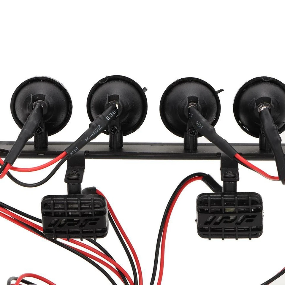 1/10 RC Metall Roll Cage überrollkig mit 6 LED Light für Axial SCX10 Crawler - Bild 3 von 4