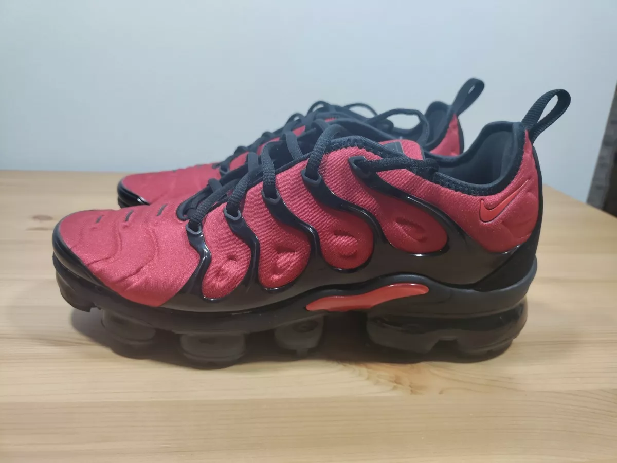 Size 8.5 - Nike Air Vapormax Plus University Red Black Mens Rare CU4863-600