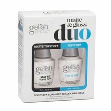 Harmony Gelish Soak-Off GLOSS TOP + MATE TOP DUO 0,5 oz/15 ml - SIN CAJA