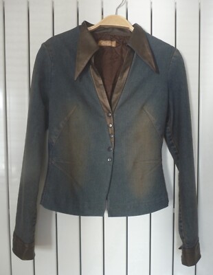 Creation BALISZA Jeans- und Lederjacke Größe 36 Bekleidung Damenmode - sehr guter Zustand