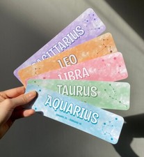 Star Sign Bookmarks, Zodiac Print | Birthday Gift Print | Horoscope reading