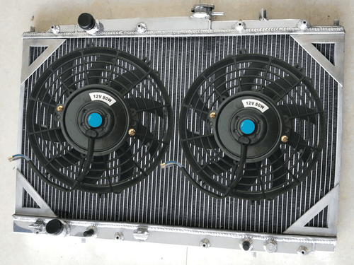 Aluminum Radiator+Fans For HONDA ODYSSEY 3.5L V6 1999-2004 2000 2001 2002 2003 - Picture 2 of 5