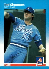 1987 Fleer #528 Ted Simmons