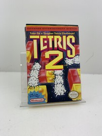 Tetris 2 (NES 1993) cartridge and box, no maual, tested